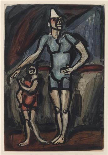 GEORGES ROUAULT Three color aquatints from Cirque.